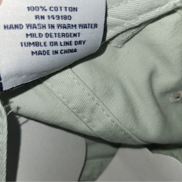 Ivory‎ Ella Elephant Logo Baseball Cap Hat Adjustable Mint Green Cotton - Picture 6 of 7